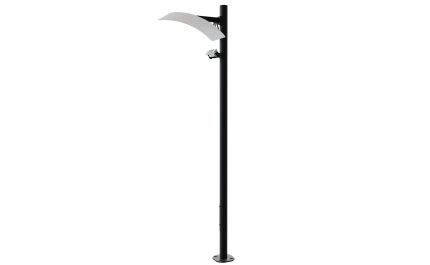Reflecting light pole 10 ft. Warsaw OD 5 (Galvanized steel) One side 60W 8100Lm